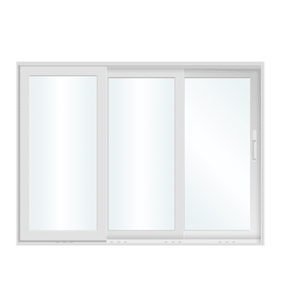 Multi track stacking sliding glass doors