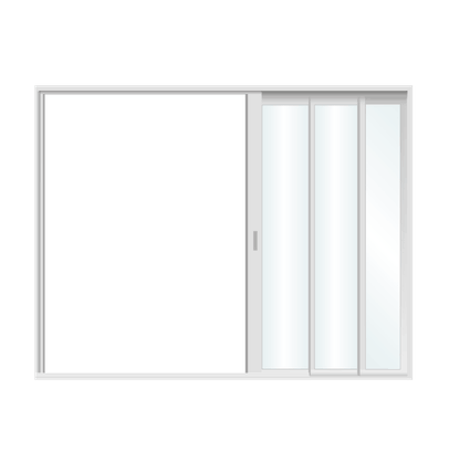 Impact pocket sliding door